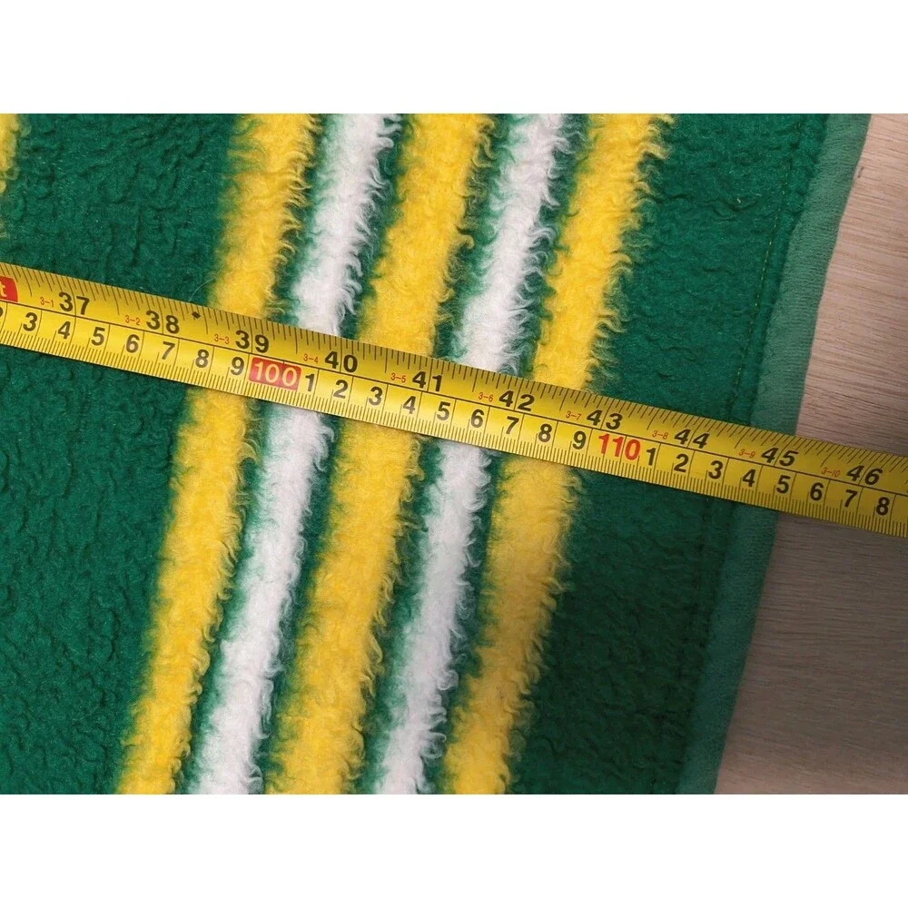 Vintage 1990s Biederlack Green Bay Packers Reversible NFL Blanket Throw